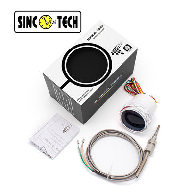 SINCOTECH Abgastemperaturanzeige 6149T Sensor Weiß 2'' Auto Auto Mobile Meter